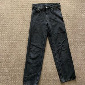 H&M straight leg black jeans